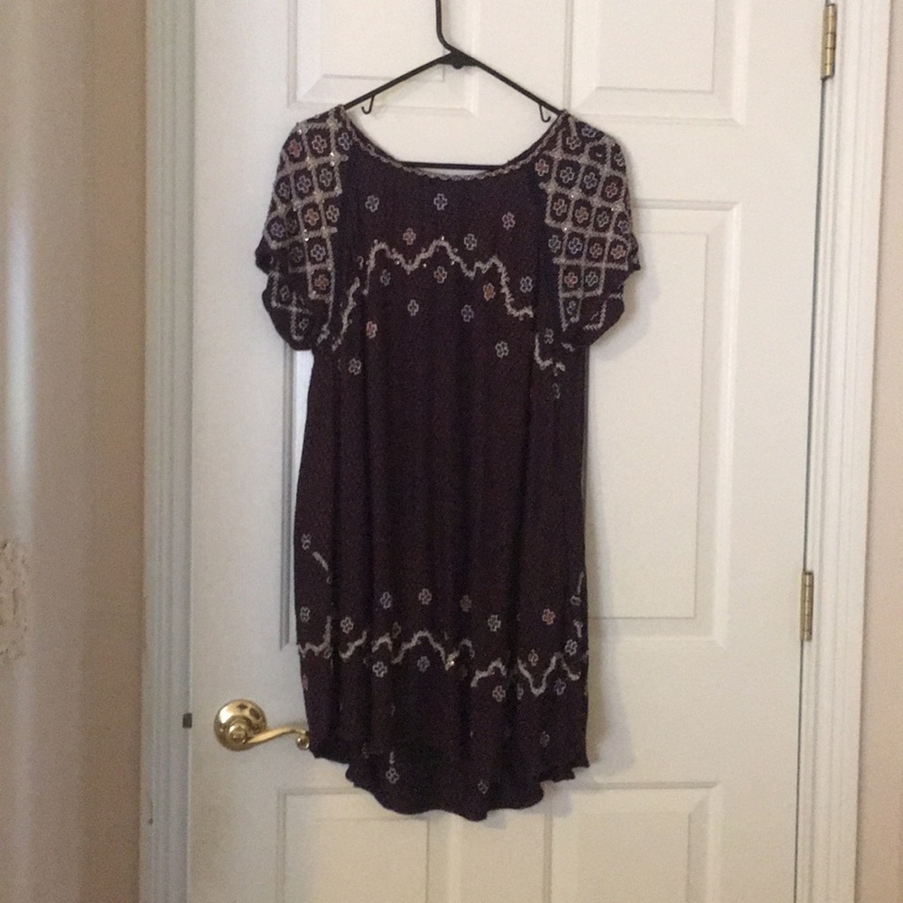 Knit and beaded free people dress